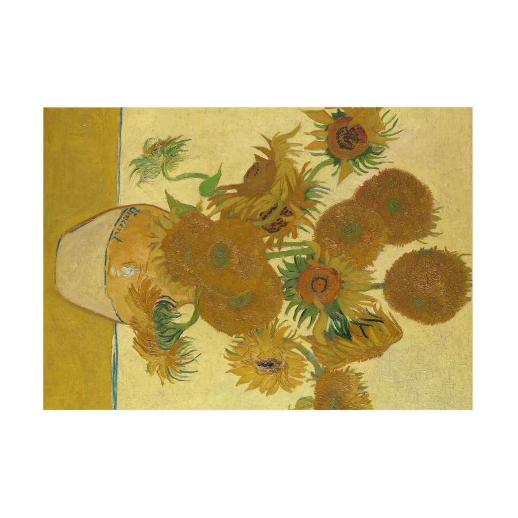 世界美術商店のひまわり / Sunflowers Stickable Poster :horizontal position