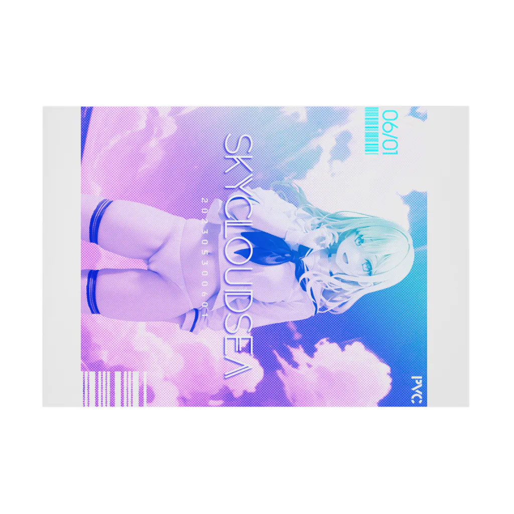 loveclonesのSKY-CLOUD-SEA 架空 PVC エロポップ Stickable Poster :horizontal position