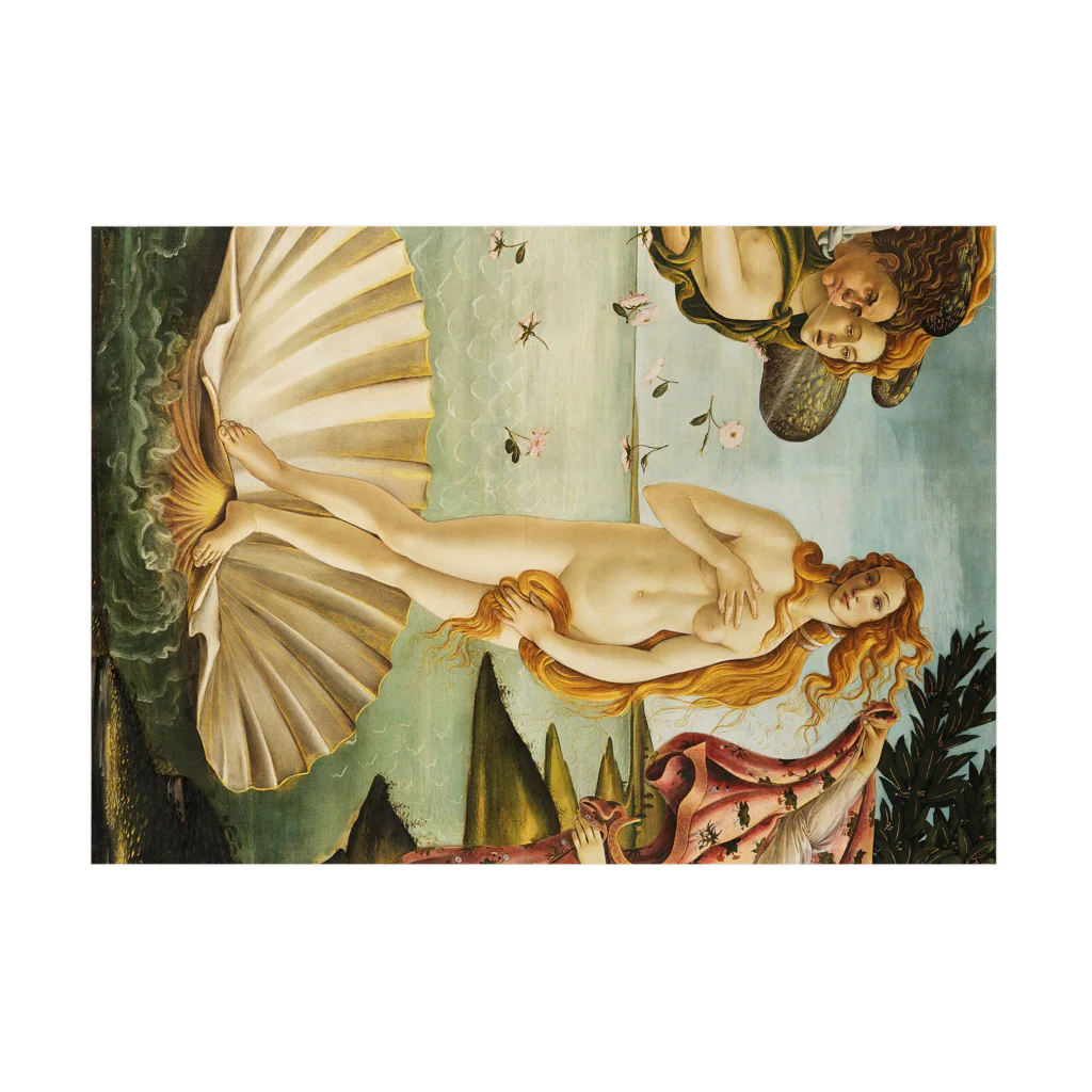 世界美術商店のヴィーナスの誕生 / The Birth of Venus Stickable Poster :horizontal position