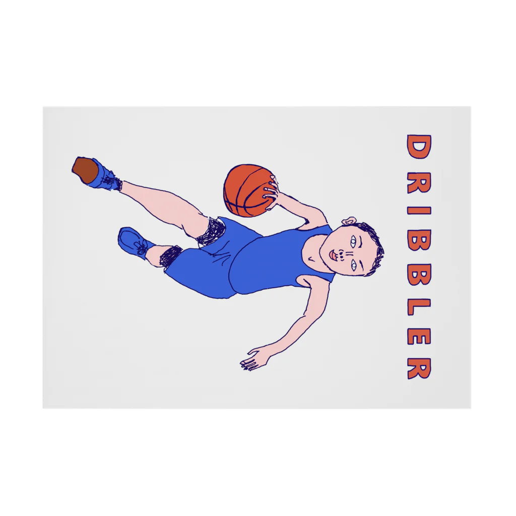 NIKORASU GOのバスケットデザイン「ドリブラー」＜英語バージョン＞＜tシャツ　パーカー　スウェット　ETC＞ Stickable Poster :horizontal position