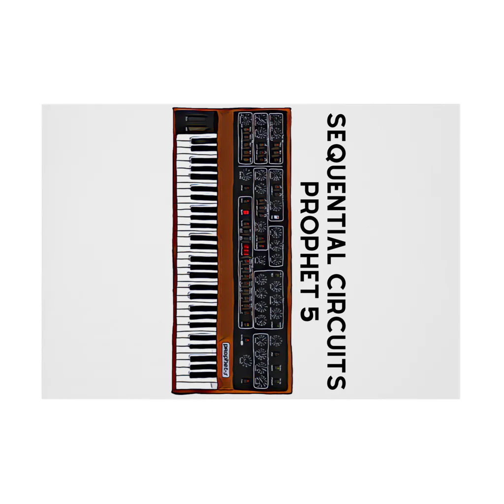 Vintage Synthesizers | aaaaakiiiiiのSequential Circuits Prophet 5 Vintage Synthesizer 吸着ポスターの横向き