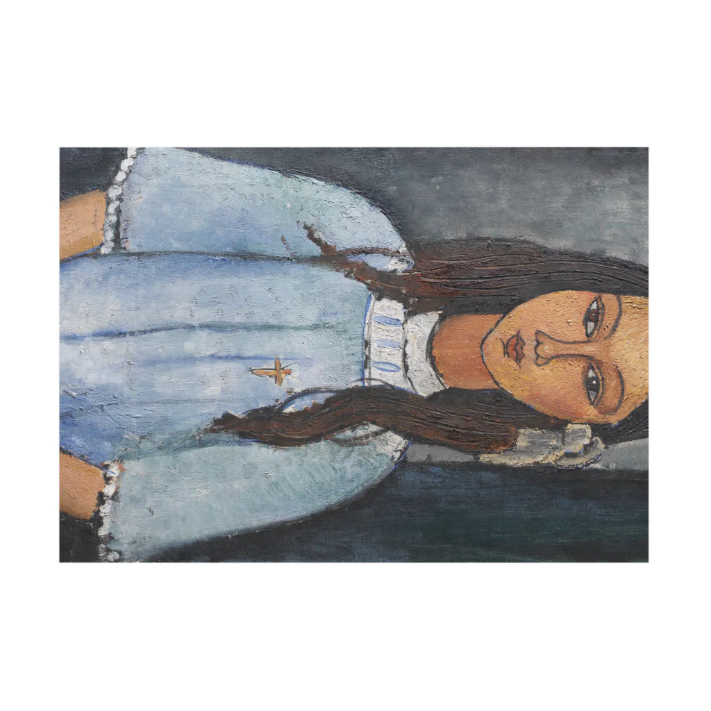 ArtGalleryのモディリアーニ　アリス（Alice）Amedeo Modigliani/1918年 Stickable Poster :horizontal position