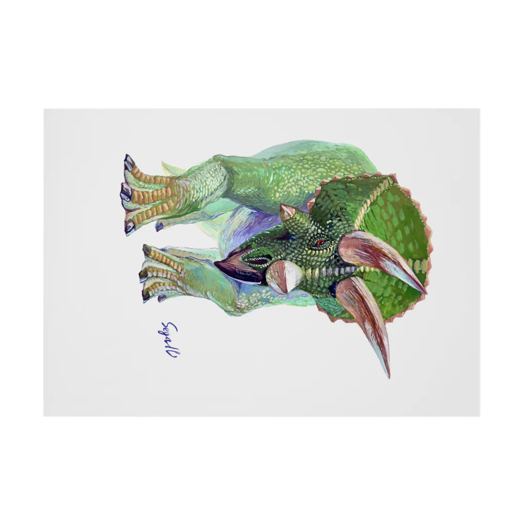 segasworksのTriceratops Stickable Poster :horizontal position