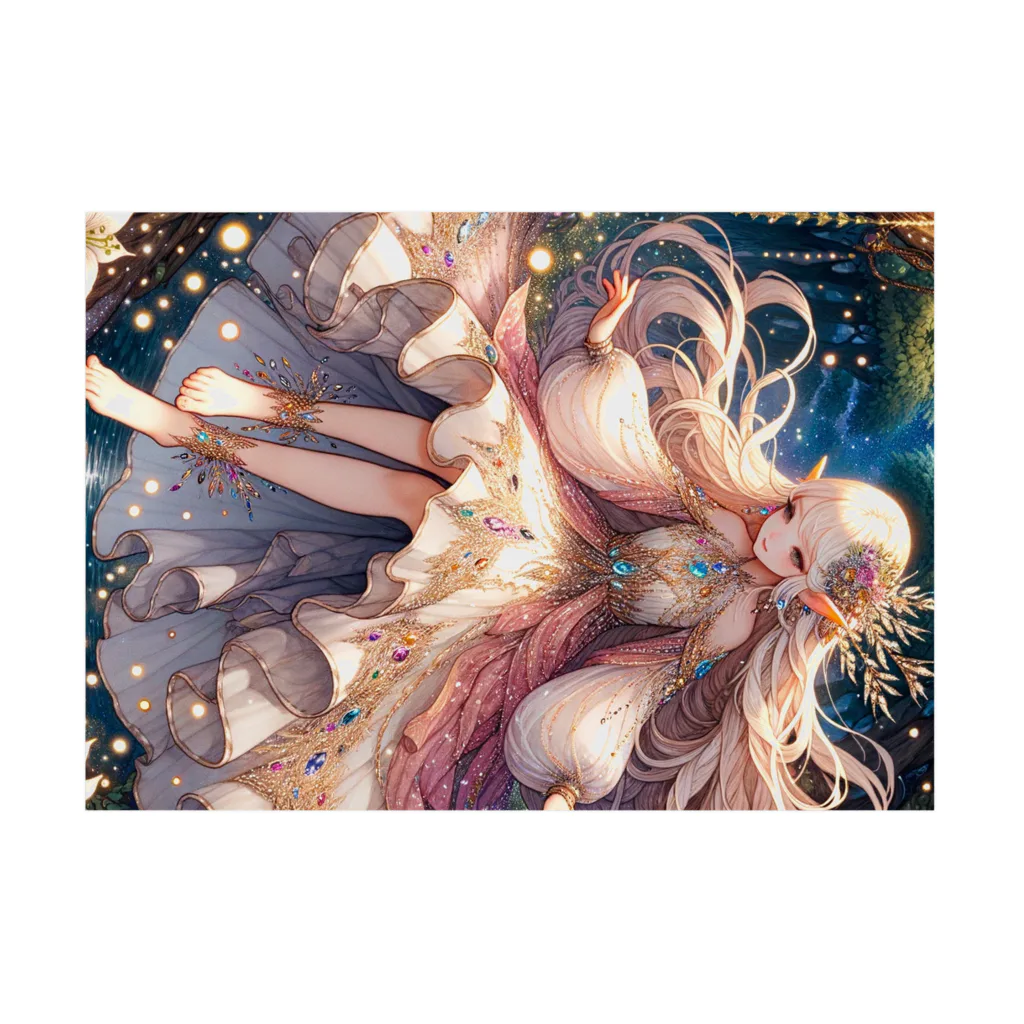 Sesilionの星の精霊の夜舞 Dance of the Star Spirit Stickable Poster :horizontal position