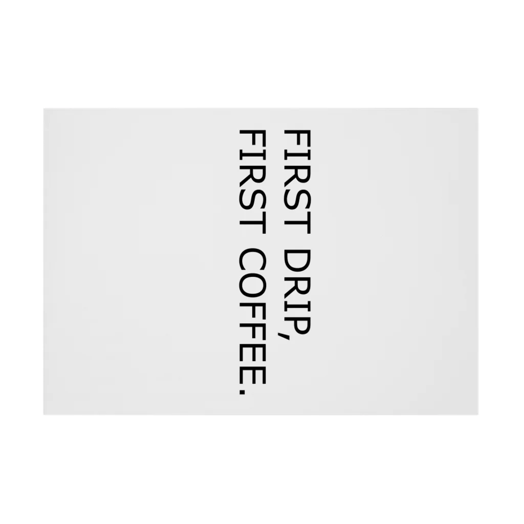 firstcoffeeのFIRST COFFEE グッズ Stickable Poster :horizontal position