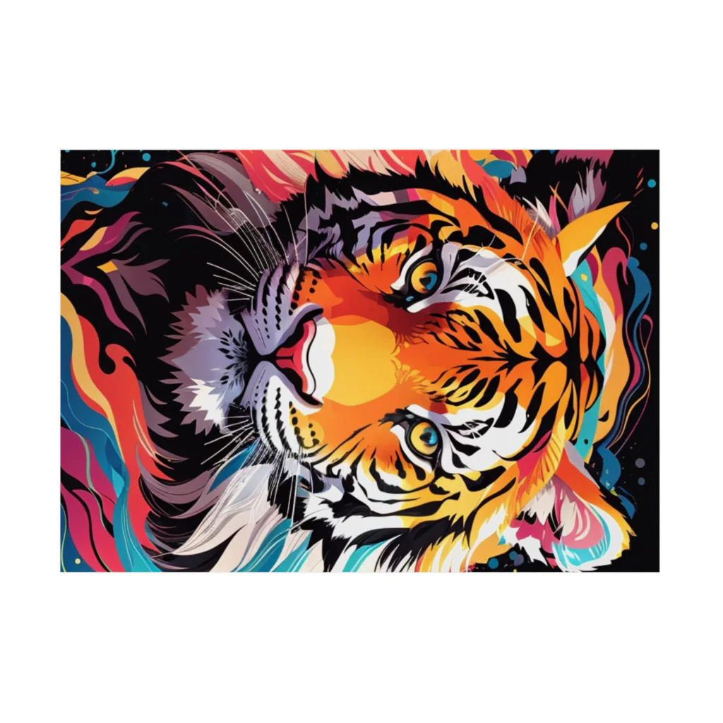 LEONのVivid-TigerⅡ（ビビッド・タイガーⅡ） Stickable Poster :horizontal position