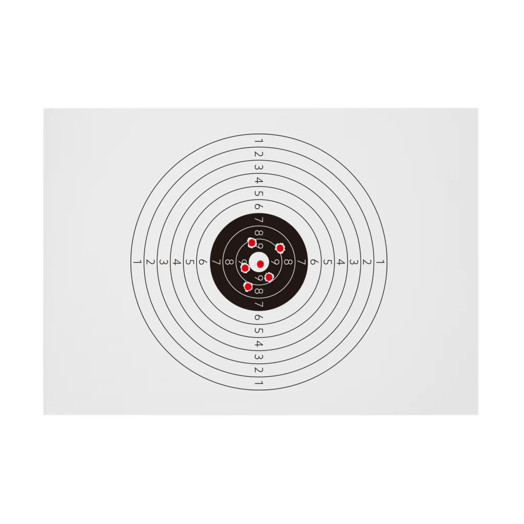 kimchinの射撃のターゲットの弾痕 Stickable Poster :horizontal position