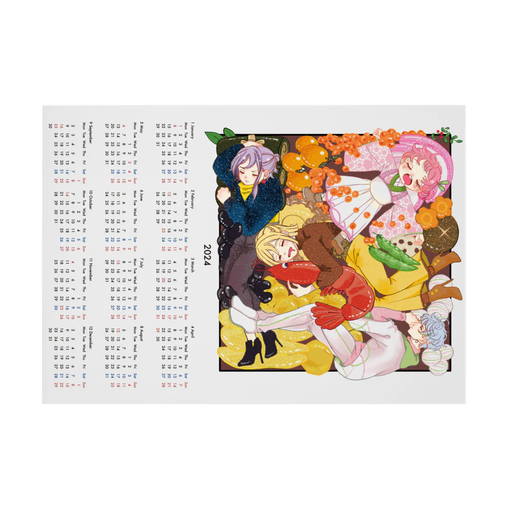 nekozuki_ia327のosechi nenne calendar 吸着ポスターの横向き