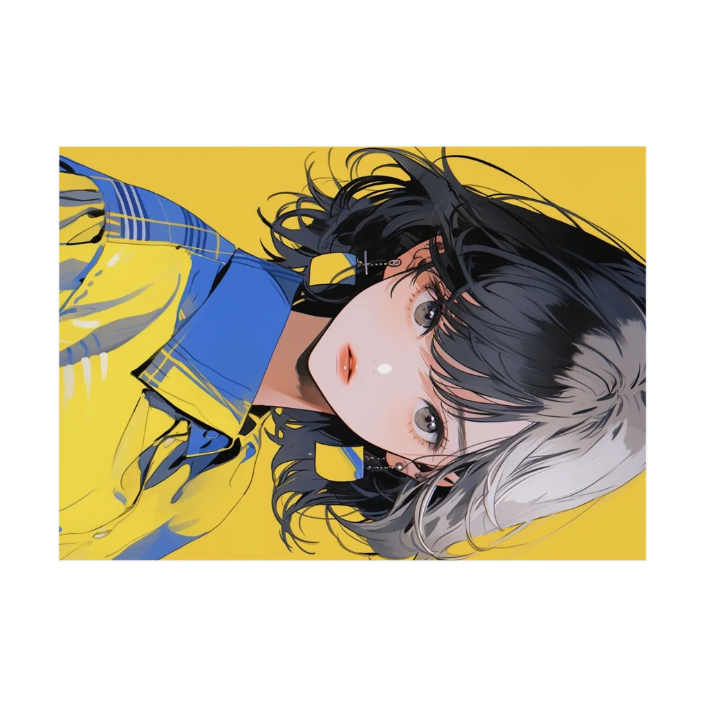 yanagi029のワイシャツ女子 Stickable Poster :horizontal position