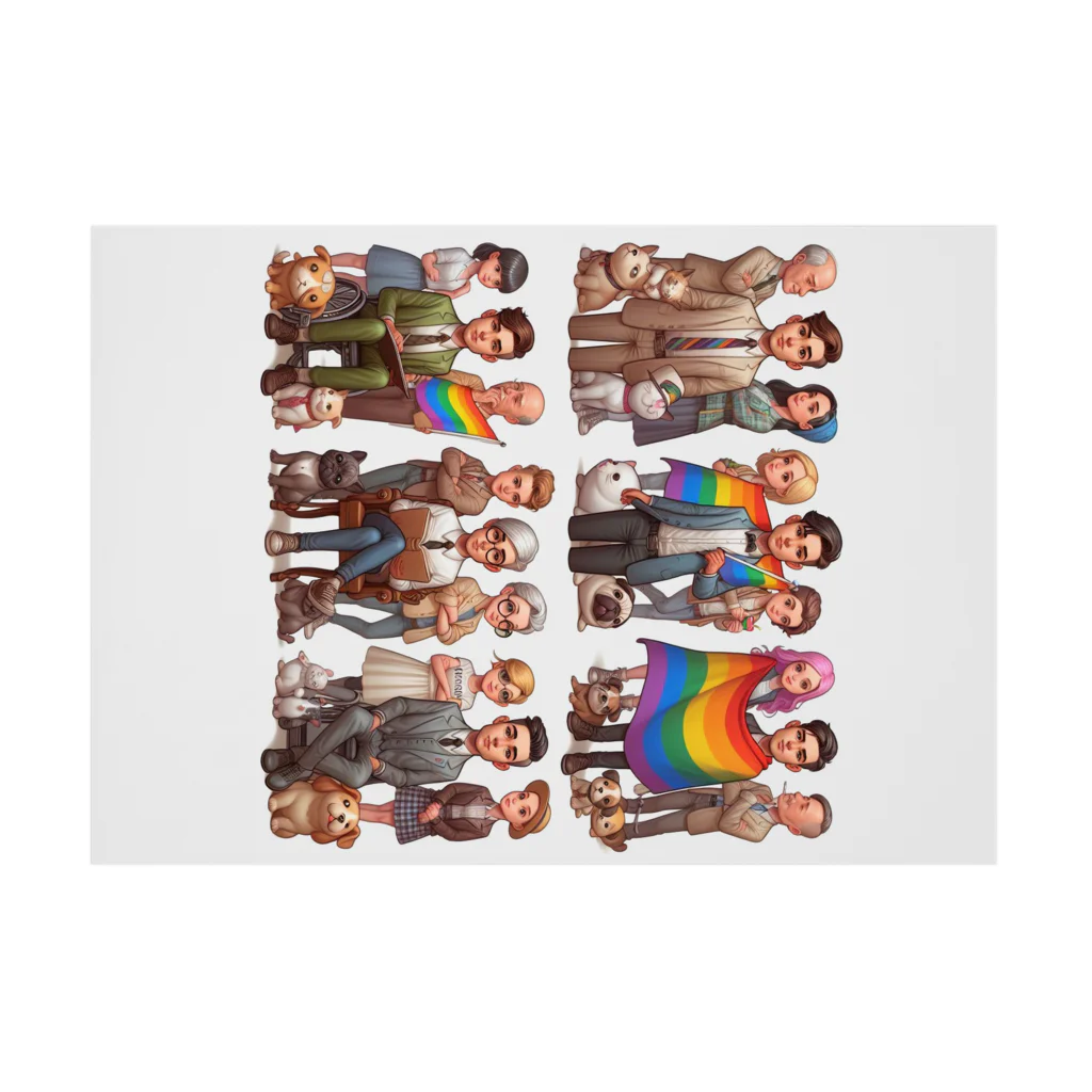 KyleのLGBTQサポート Stickable Poster :horizontal position