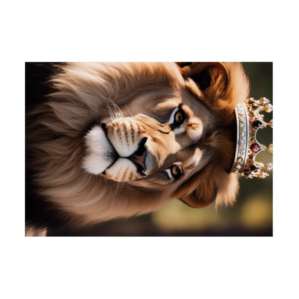 Mint3110-factoryの🦁ライオンキング(King of Lion) Stickable Poster :horizontal position