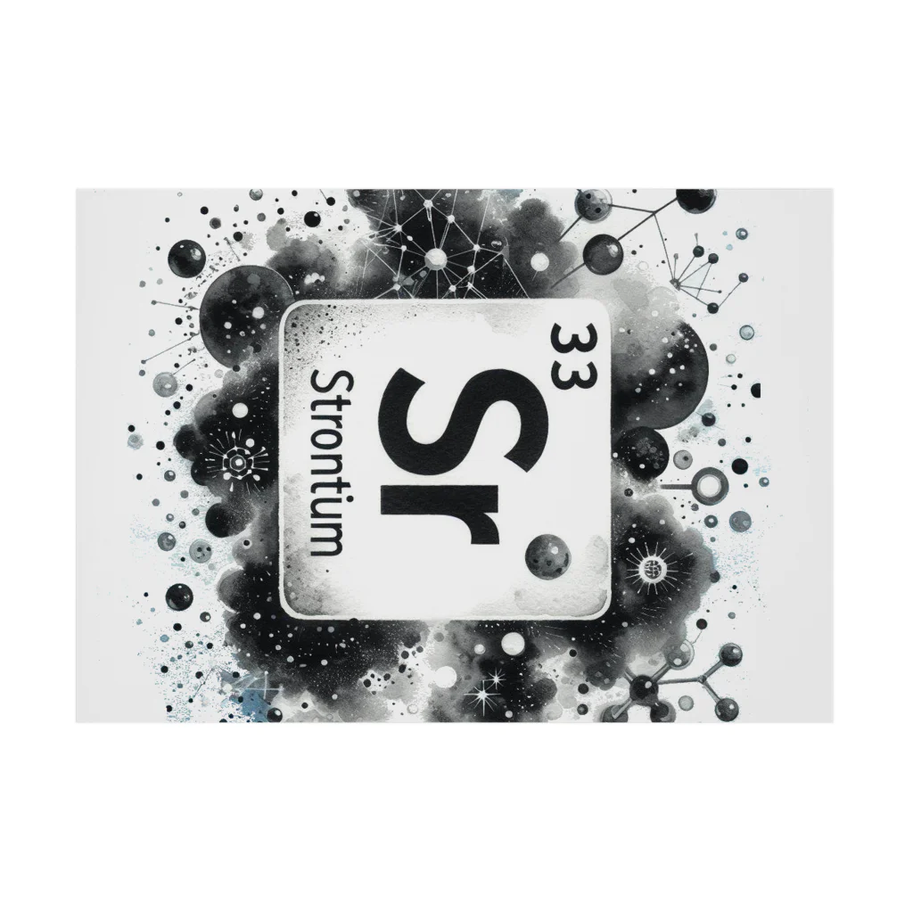 science closet（科学×ファッション）の元素シリーズ　~ストロンチウム Sr~ Stickable Poster :horizontal position