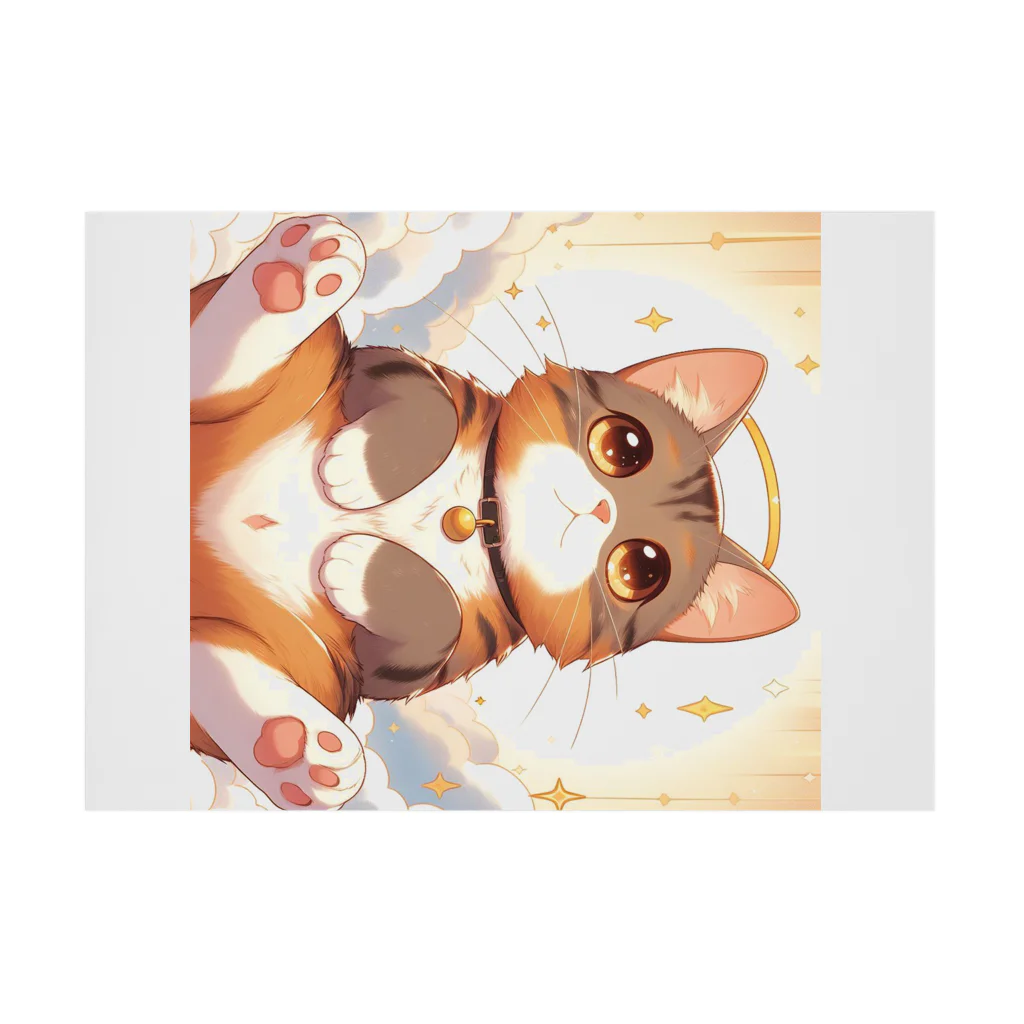 アニマルグッズストア　OPIの茶色い猫 Stickable Poster :horizontal position