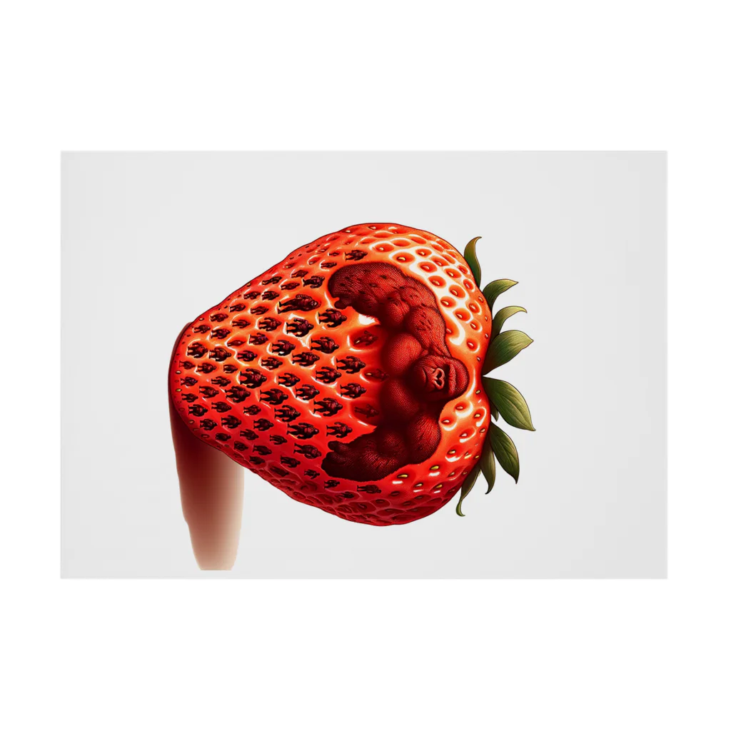 ゴリラショップのThe Mighty Gorilla Strawberry  Stickable Poster :horizontal position