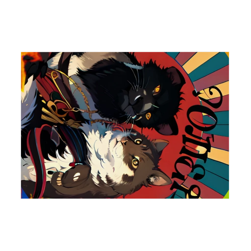 OSV.DEAR.XXX のking of the cat world Stickable Poster :horizontal position