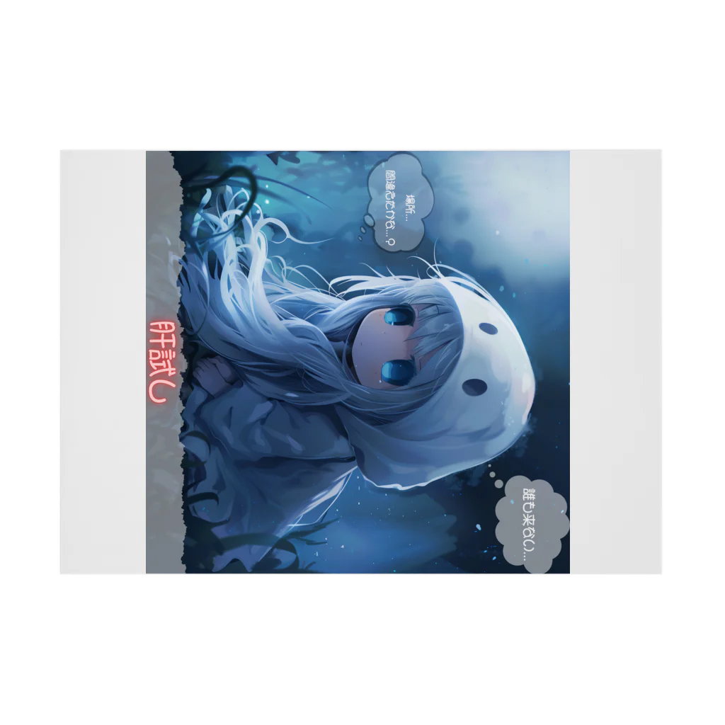 Original-Marketの肝試し【Cute Ghost】 Stickable Poster :horizontal position