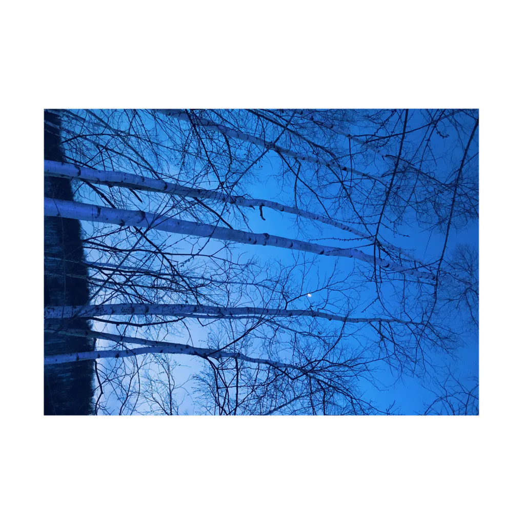 kayuuの神秘的な青い世界 Stickable Poster :horizontal position