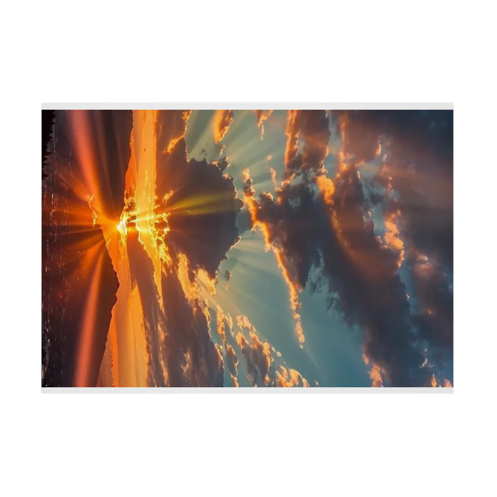 AQUAMETAVERSEの雲の上の未知の世界　BLUE PLUM  691 吸着ポスターの横向き