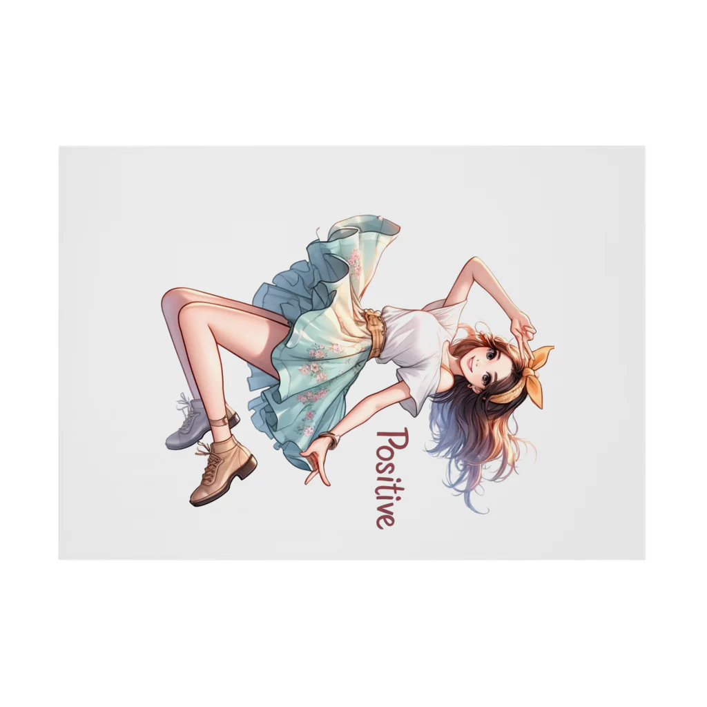 riopara0777のPOSITIVE GIRL Stickable Poster :horizontal position