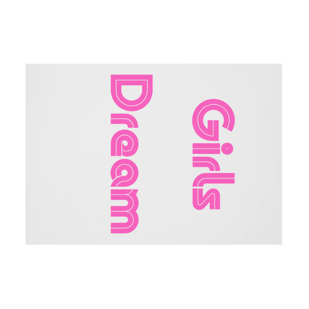 あい・まい・みぃのGirls Dream-少女たちが夢を持つことば Stickable Poster :horizontal position