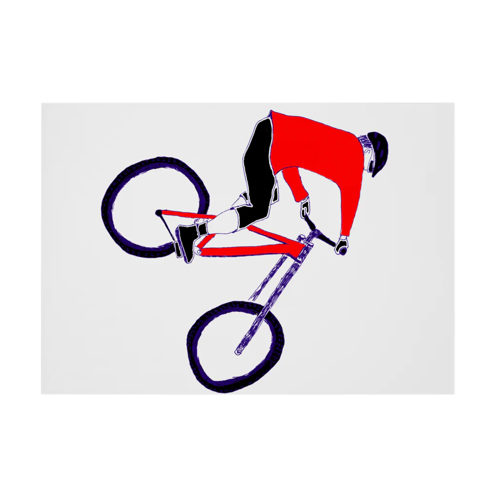 NIKORASU GOのMTBデザイン「RIDE」 Stickable Poster :horizontal position