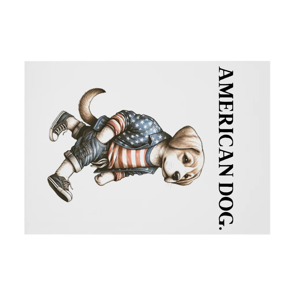 AMERICAN DOG.のAMERICAN DOG. Stickable Poster :horizontal position