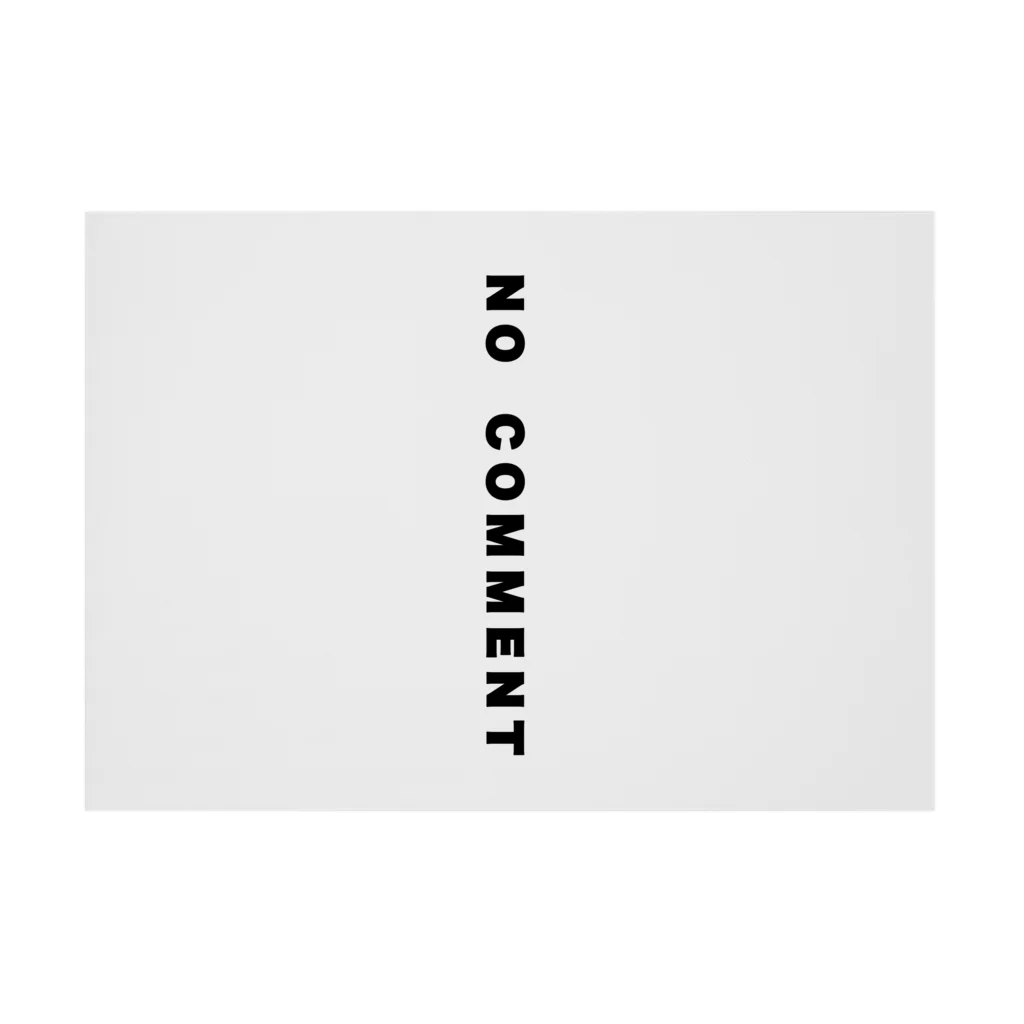 micyorina shopのmicyorina 「NO COMMENT」logo Stickable Poster :horizontal position