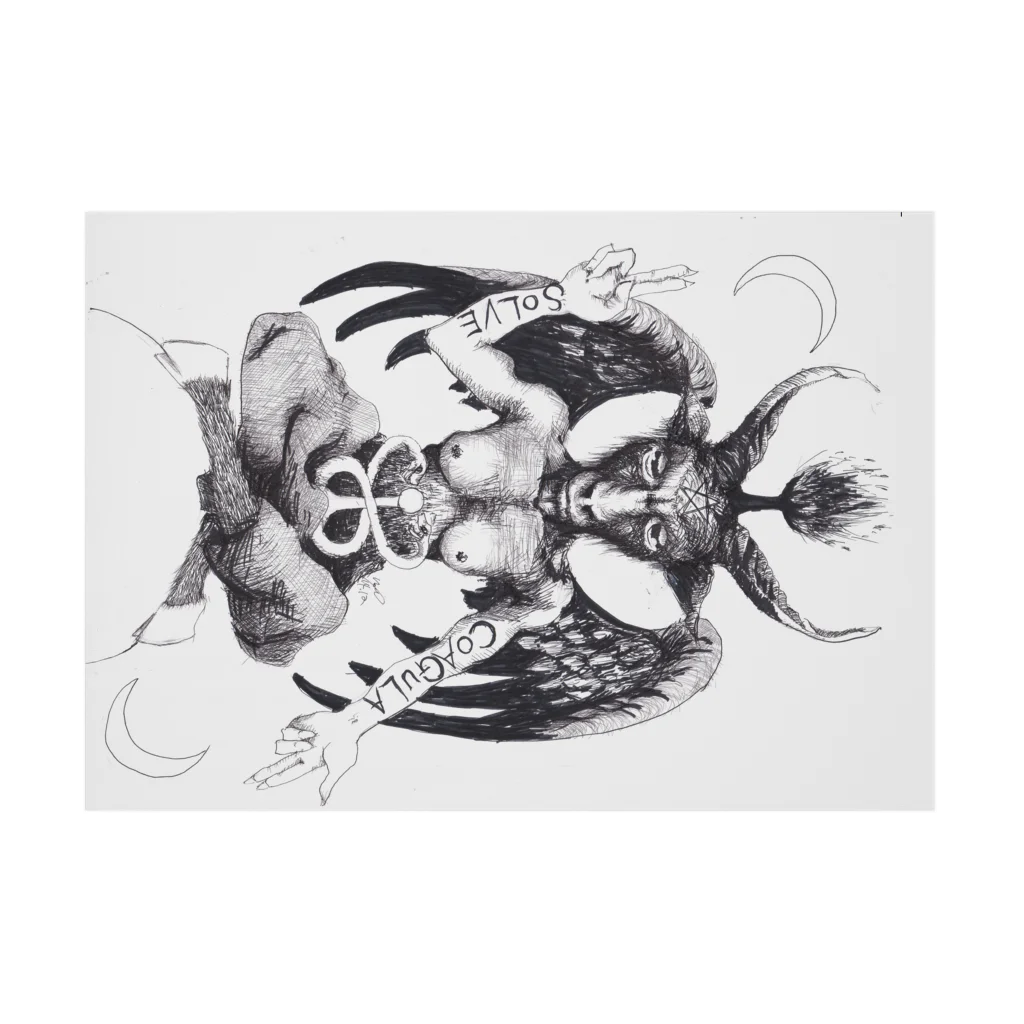 AnomaliA-NachiのBaphomet Stickable Poster :horizontal position