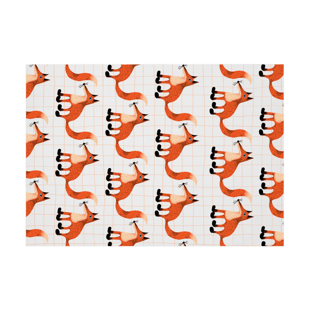 Tania NobukovskiのKITSUNE PATTERN Stickable Poster :horizontal position