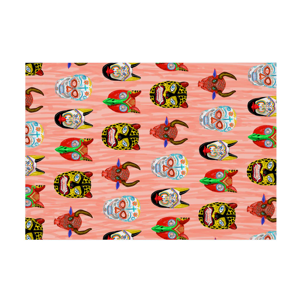 Tania NobukovskiのMEXICAN MASKS Stickable Poster :horizontal position