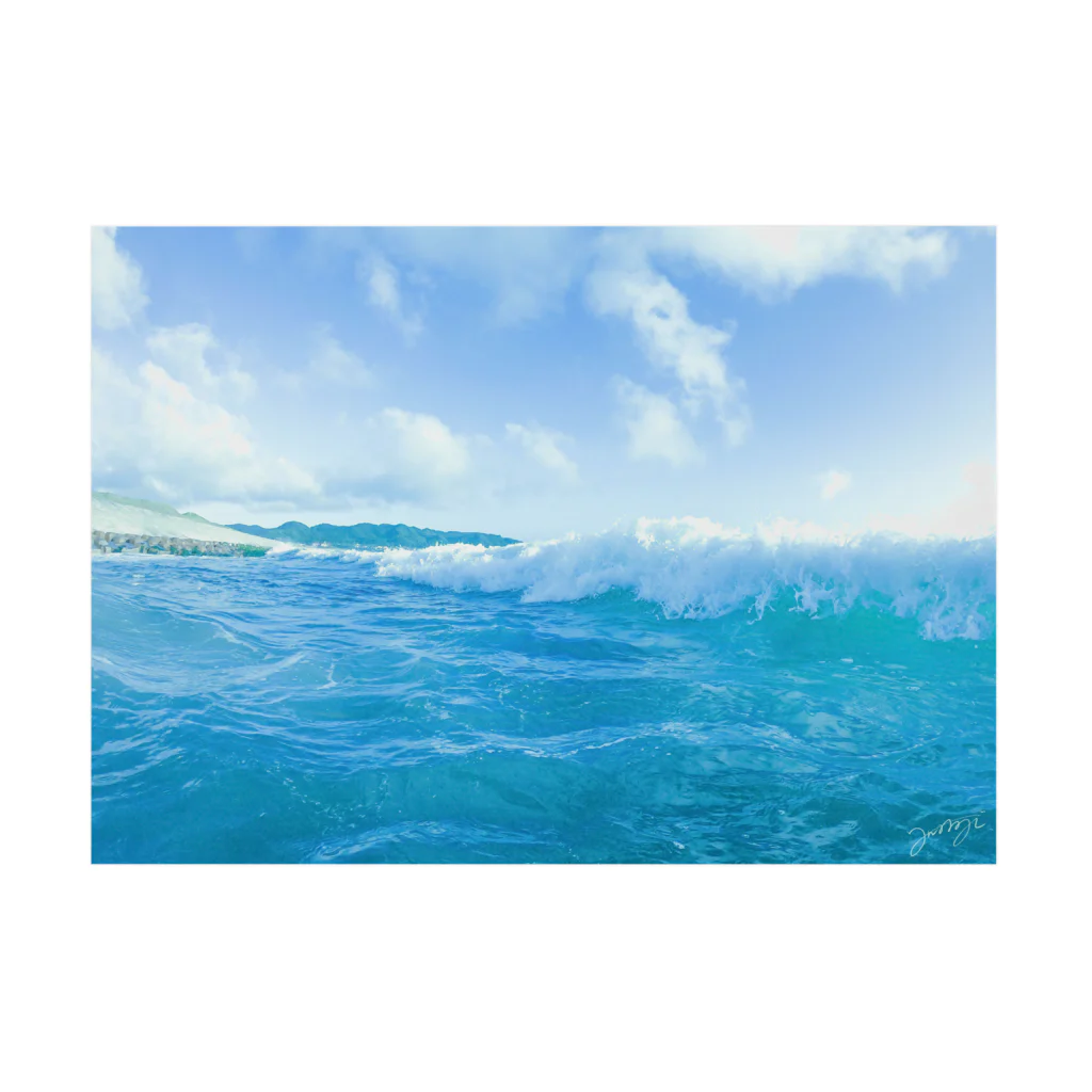 “すずめのおみせ” SUZURI店の夏海空 吸着ポスターの横向き