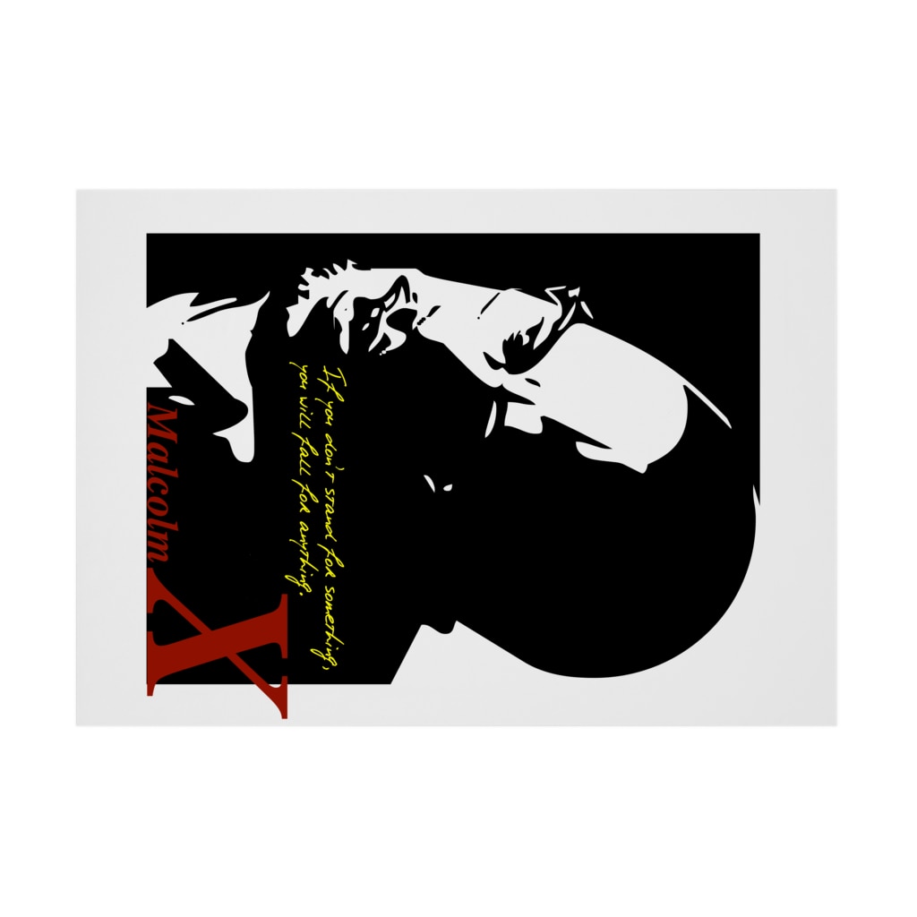 JOKERS FACTORYのMALCOLM X Stickable Poster :horizontal position