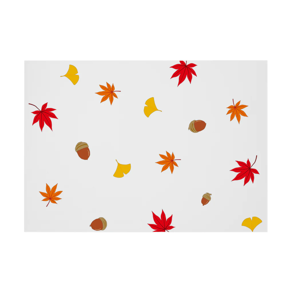 グィチャン広場の秋の柄 吸着ポスターの横向き