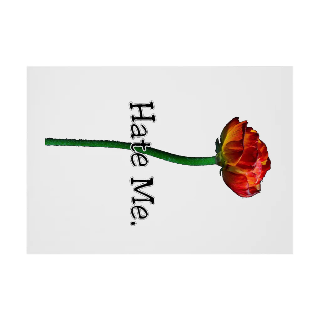 Lil'Tyler's Clothing.の「Hate Me FLOWER」 Stickable Poster :horizontal position