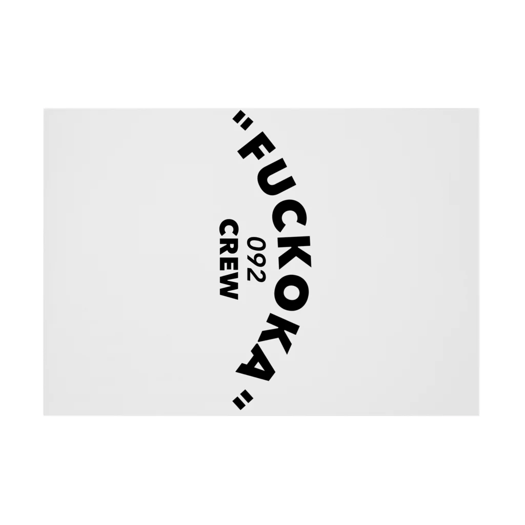 Lil'Tyler's Clothing.の「FUCKOKA 092 CREW」 Stickable Poster :horizontal position