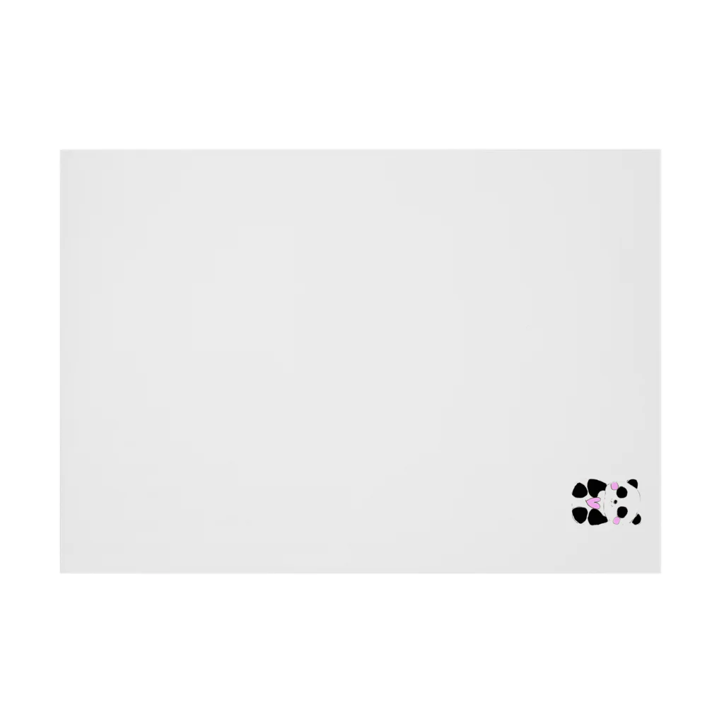 Japanese_NomadのPanda with love  Stickable Poster :horizontal position