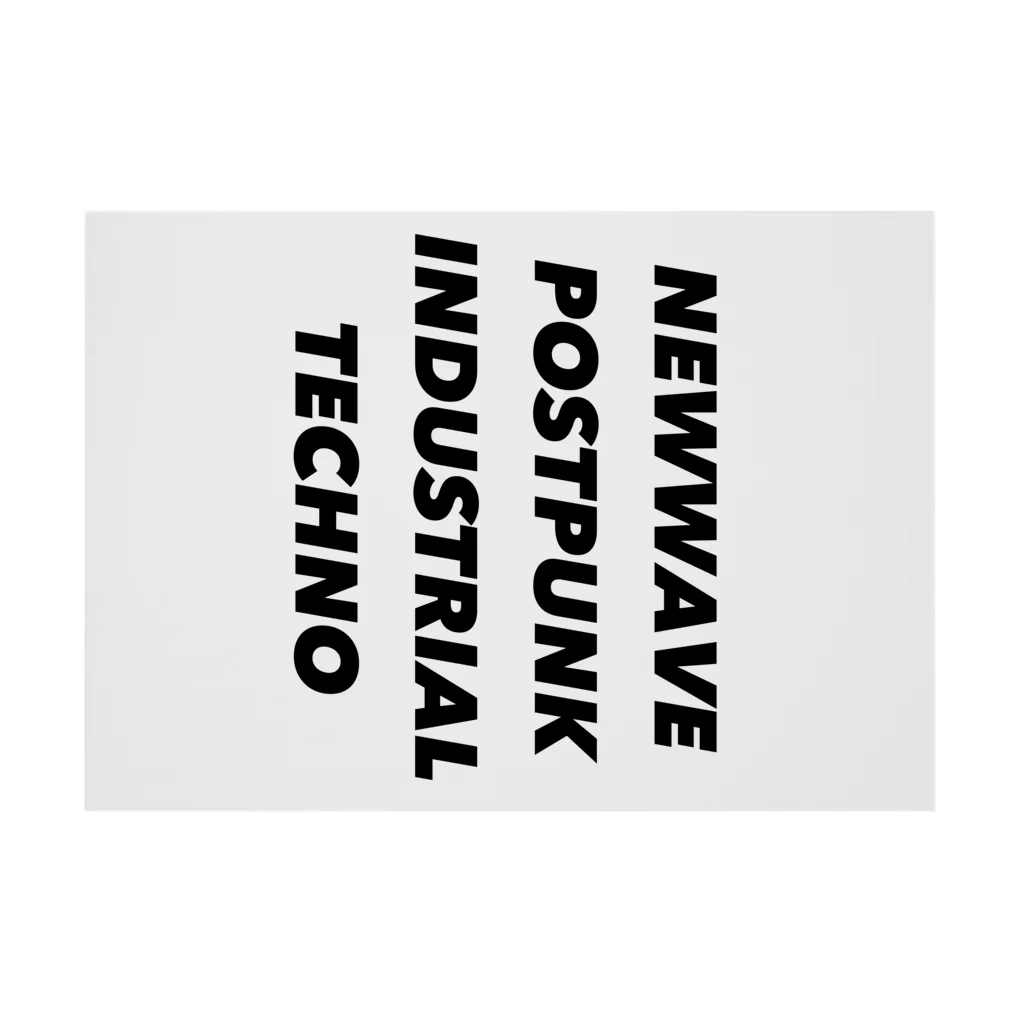 lawi0cir boutiqueのNEWWAVE POSTPUNK INDUSTRIAL TECHNO Stickable Poster :horizontal position