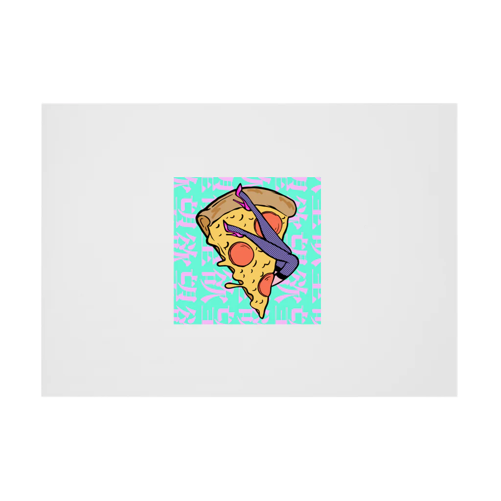 Mieko_Kawasakiの欲望のピザ🍕　GUILTY PLEASURE PIZZA HIGH HEEL Stickable Poster :horizontal position