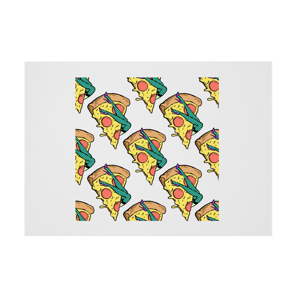 Mieko_Kawasakiの欲望のピザ🍕　GUILTY PLEASURE PIZZA AO TRANSPARENCY Stickable Poster :horizontal position