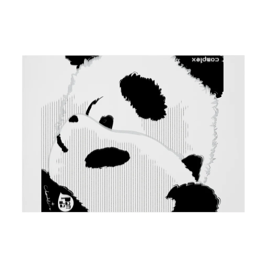 LittleLoroのPANDA COMPLEX パンダ頭複合体 0469 Stickable Poster :horizontal position