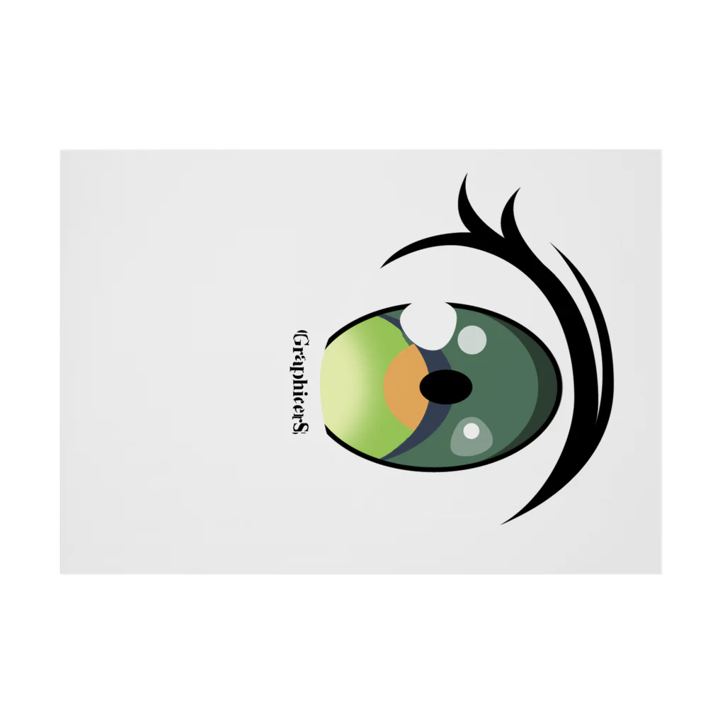 GraphicersのGem Eye Stickable Poster :horizontal position