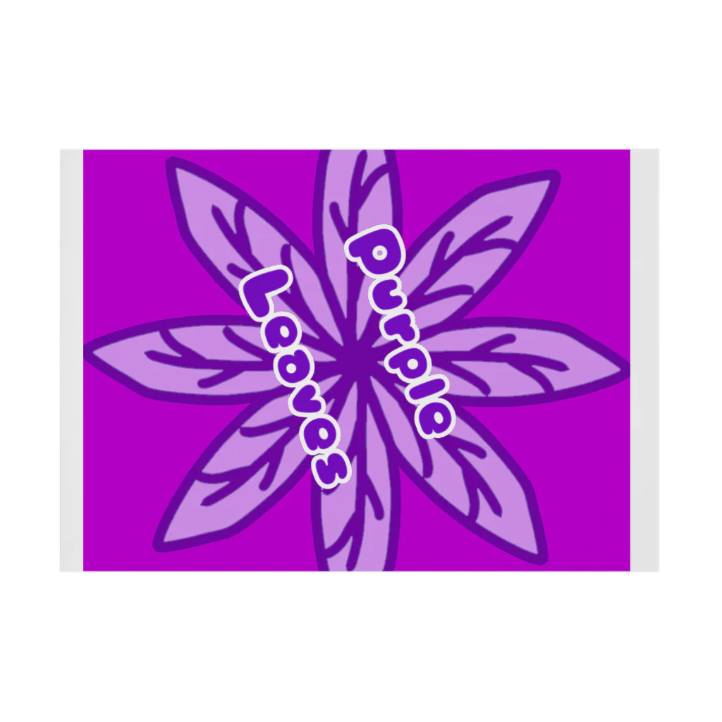 HAKOCHINのPurple Leaves Stickable Poster :horizontal position