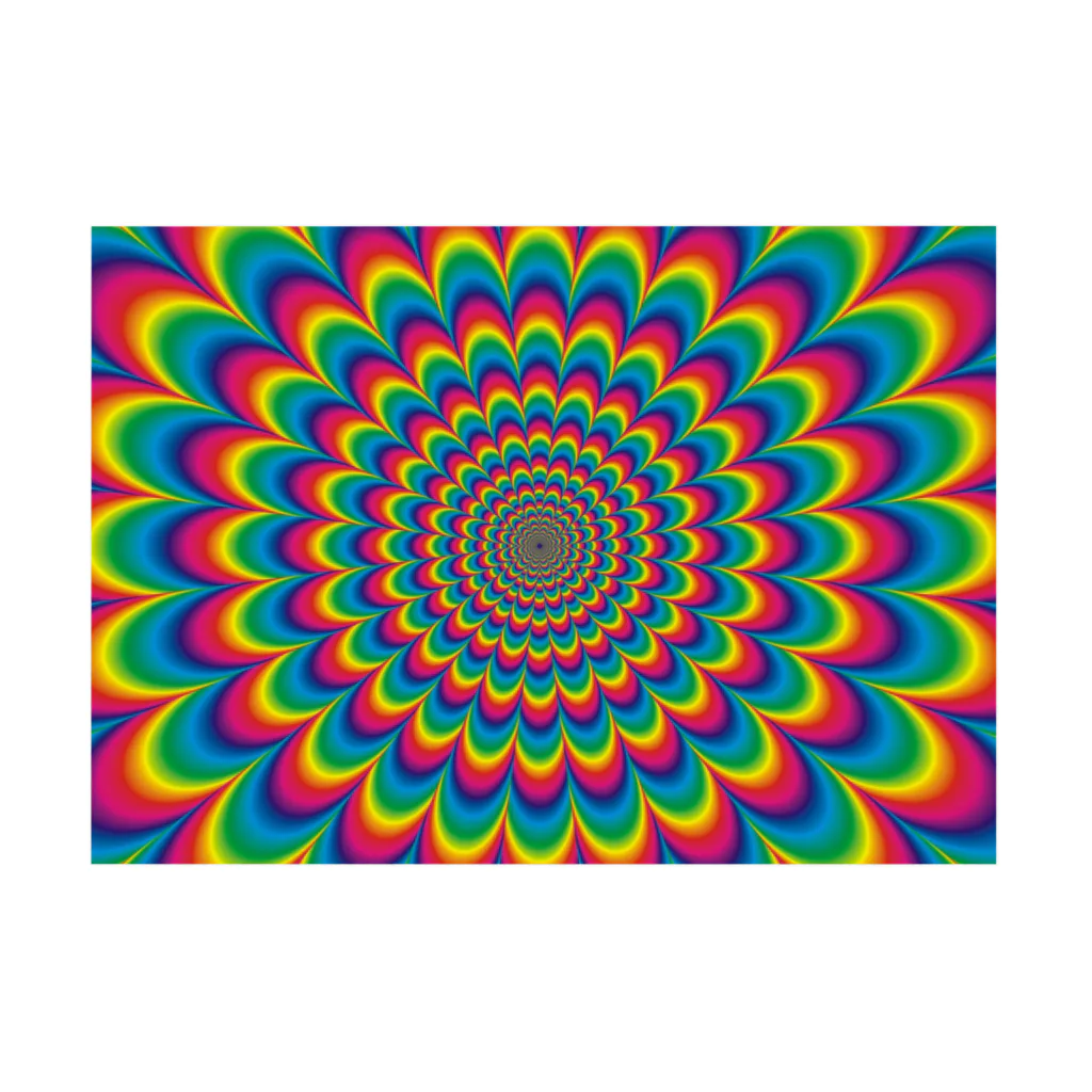 AQ-BECKのpsychedelic-02 Stickable Poster :horizontal position