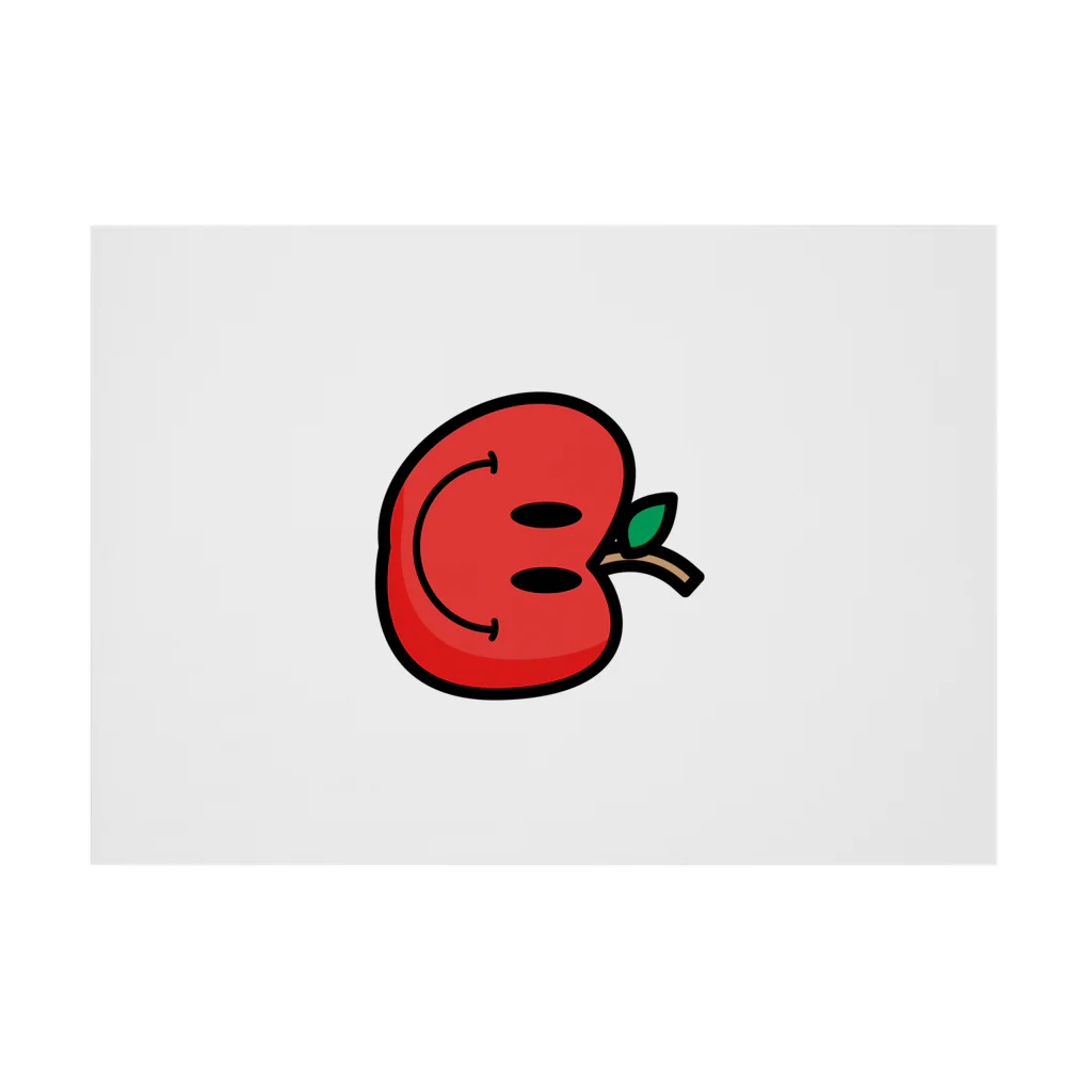 DRIPPEDのAPPLE SMILEY FACE-りんごになったスマイリーフェイス- Stickable Poster :horizontal position