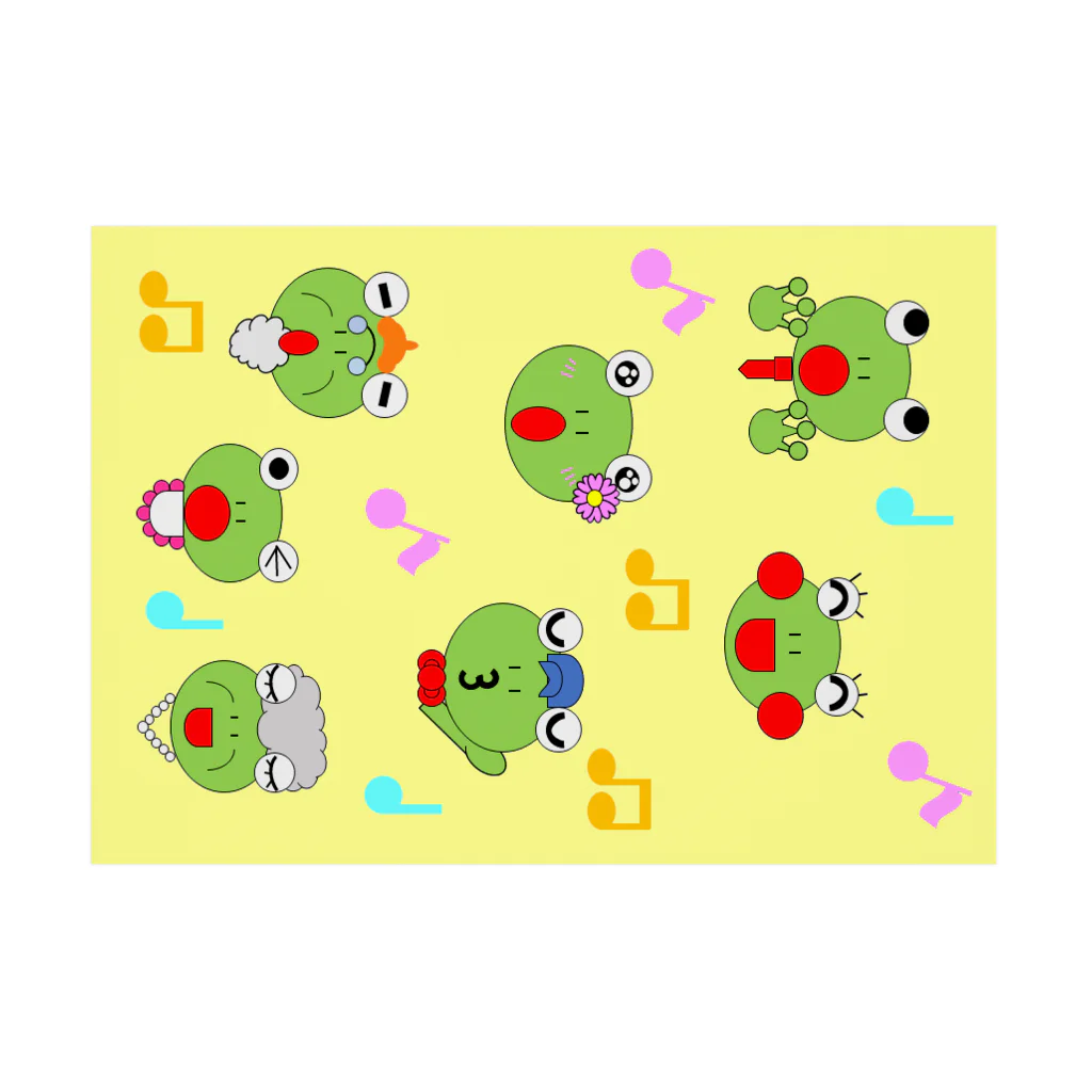 🐸かえるさんと仲間たち🐸の合唱のかえるさん Stickable Poster :horizontal position