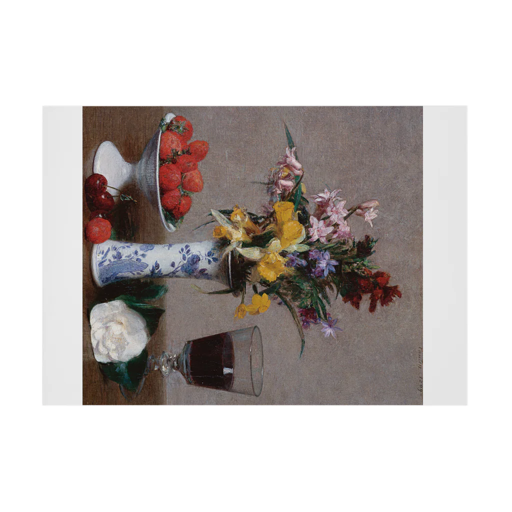 世界の絵画アートグッズのアンリ・ファンタン＝ラトゥール 《婚約の花束》 吸着ポスターの横向き