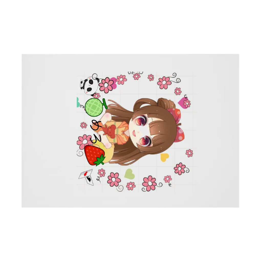 🍈めろ🍓の🍈めろ🍓グッズ Stickable Poster :horizontal position