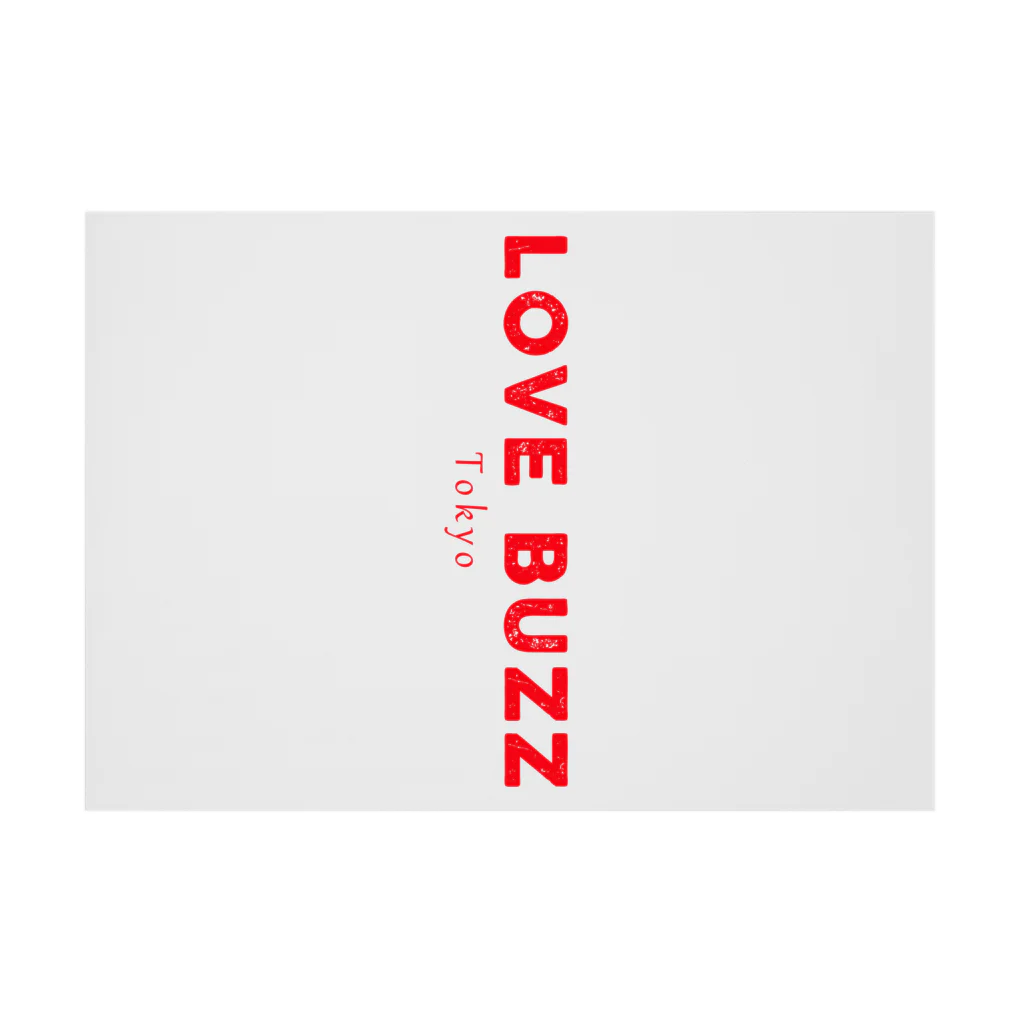 LOVEBUZZのLOVEBUZZ logo RED 吸着ポスターの横向き