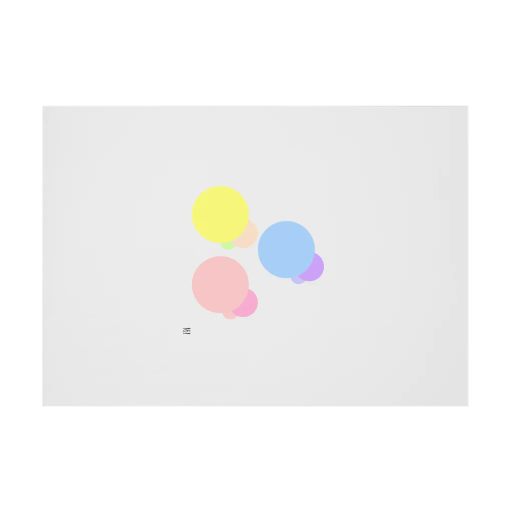 I&IのPastel color dots 3 Stickable Poster :horizontal position