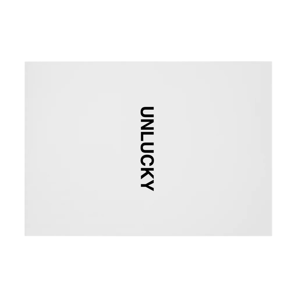 TOKYO LOGOSHOP 東京ロゴショップのUNLUCKY-アンラッキー- Stickable Poster :horizontal position